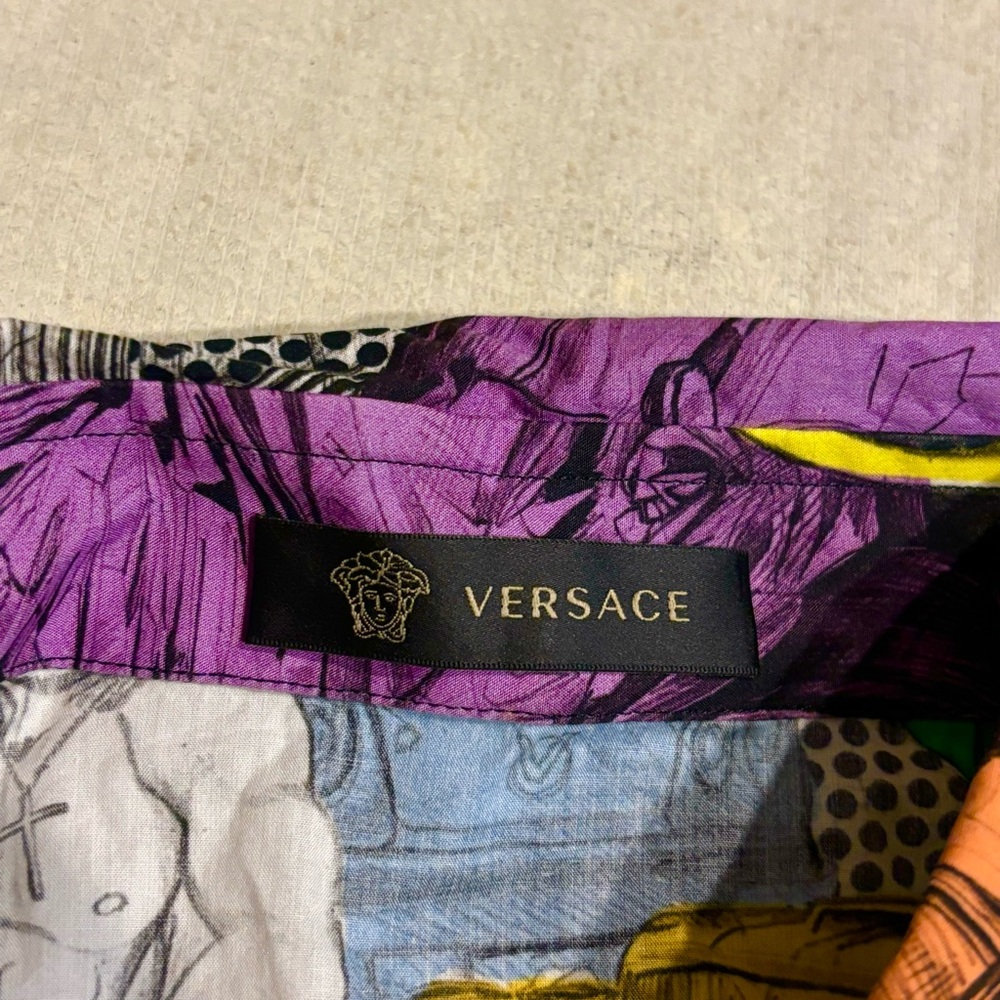 Versace Limited Edition Multicolor Button Down Sh… - image 5